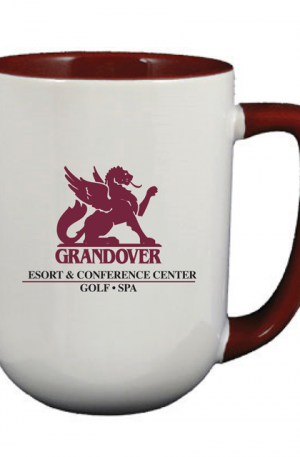 17 oz Arlen Mug White Out/Maroon In-0