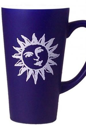 16 oz Matte Two-Toned Café Supreme Mug Cobalt Out/White In-0