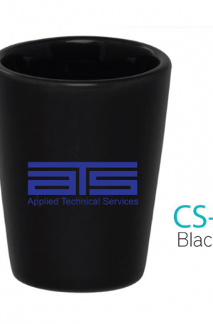 1.5 oz Black Ceramic Shot Glass