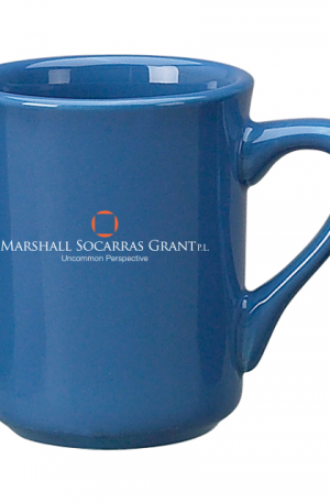 8.5 oz Light Blue Vitrified Toledo Mug-0