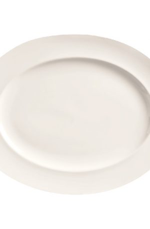 Libbey Basics 13.25" Bright White Medium Rim Platter