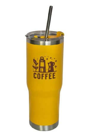 Arcticware 30 oz Yellow BPA-Free Vacuum Insulated Stainless Steel Tumbler